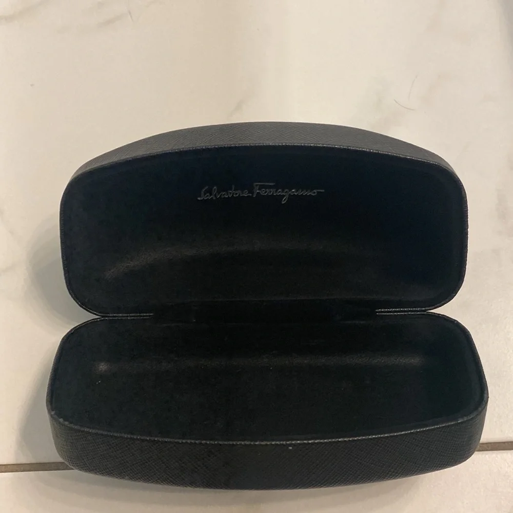 Salvatore Ferragamo Eyeglass hard case with cloth